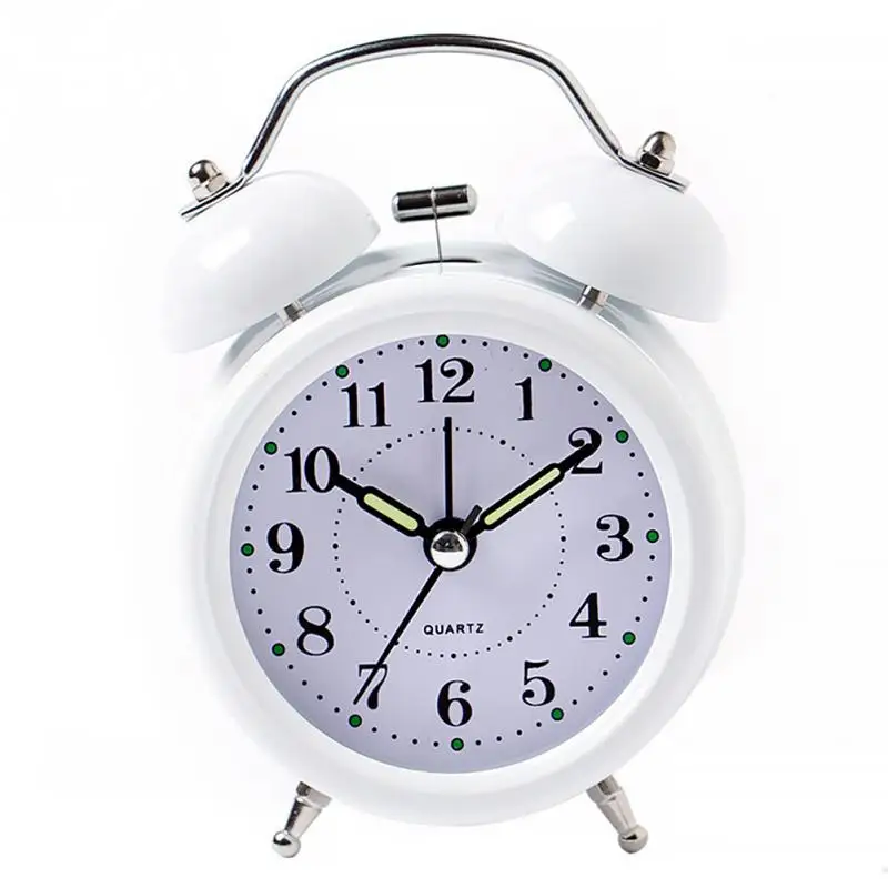 

Lightweight Portable Alarm Clock Bedroom Cute Living Room Mini With Night Light
