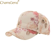 Женская Бейсболка с цветочным принтом, спортивная летняя Солнцезащитная шляпа, модная Повседневная Бейсболка, женские козырьки для девочек 90218