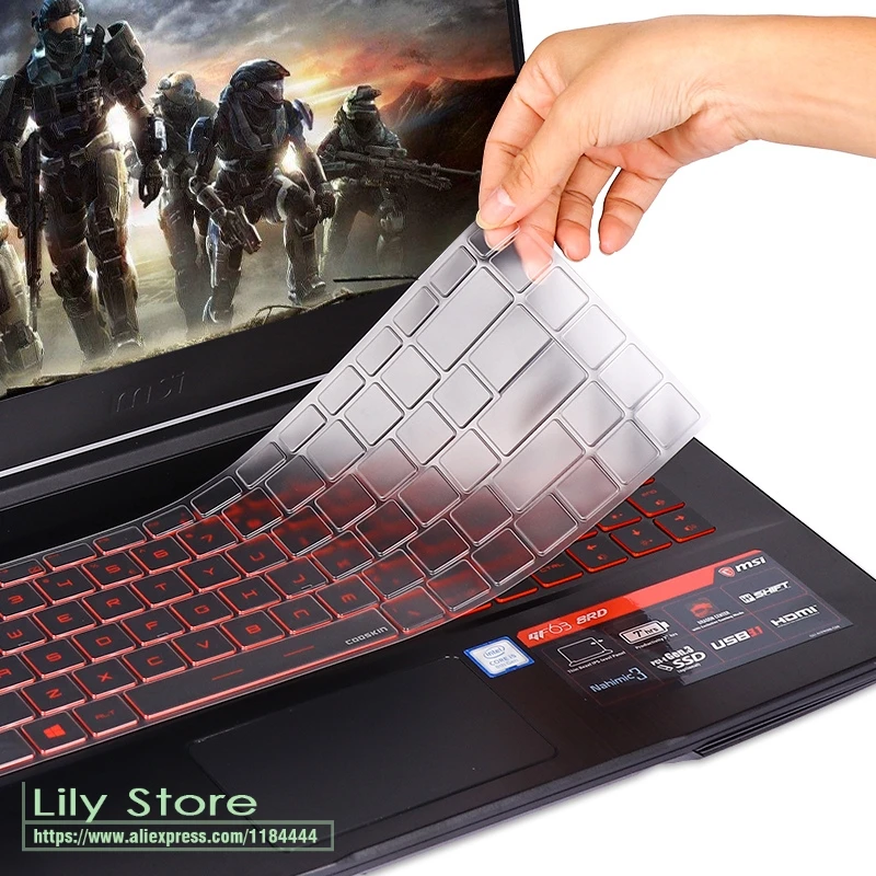 Ультратонкий защитный чехол для клавиатуры из ТПУ MSI PS42 8rb тонкий 14 дюймовый