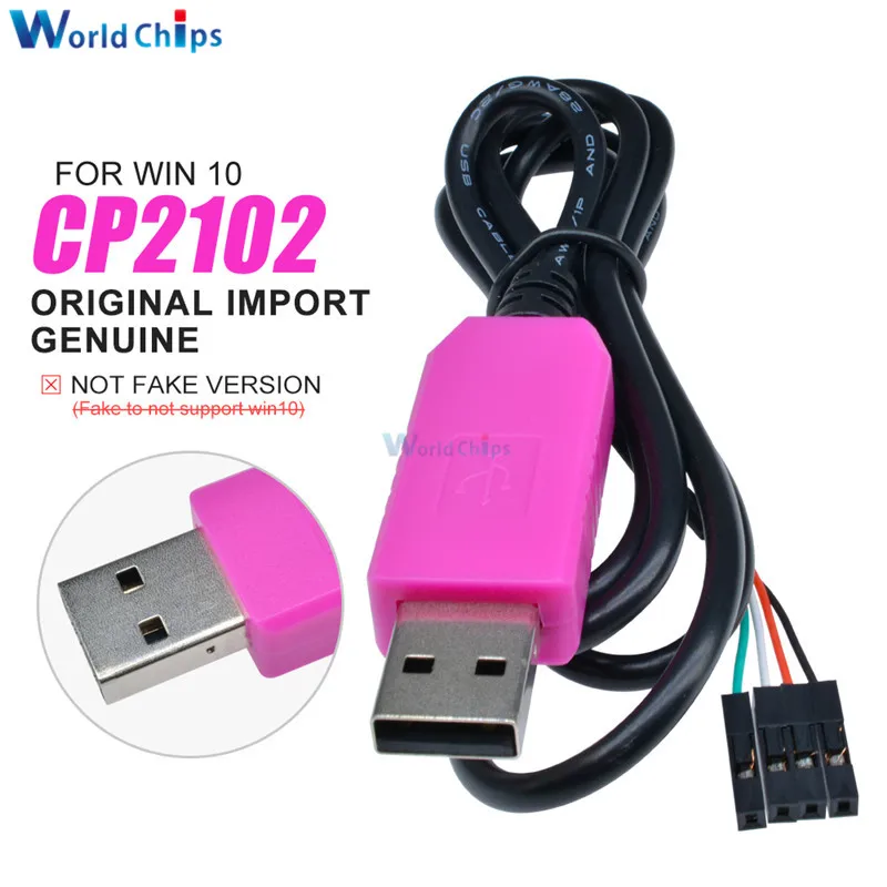 CP2102 USB к UART ttl кабель 1 м 4 Pin серийный адаптер скачать кабель модуль для Arduino 51 Raspberry Pi ARM для Win10