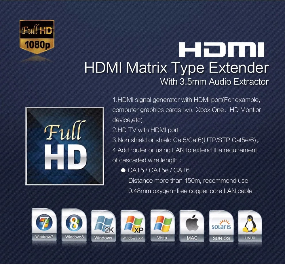 2016 new hdmi matrix 2x2 over IPTCP via UTPSTP CAT55e6 extends 120m support 1080p hdmi network matrix (7)