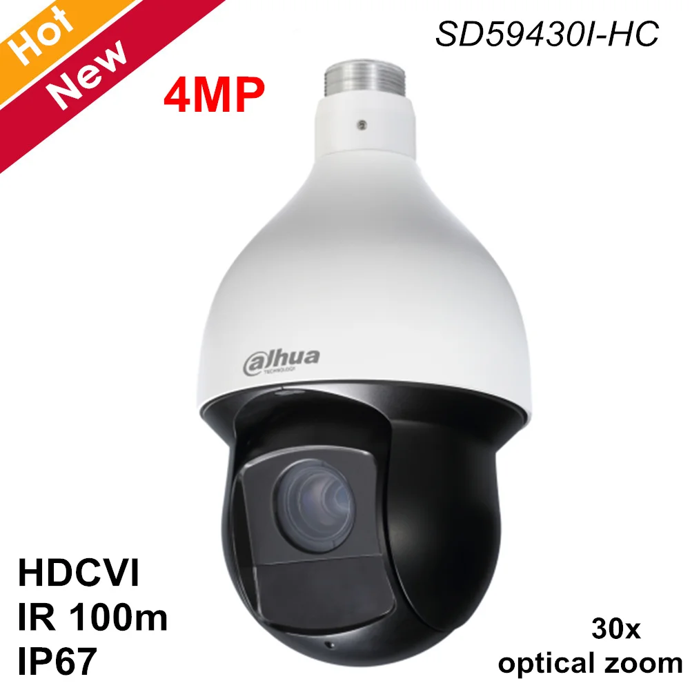 

Dahua HDCVI PTZ Camera 4MP 30x Optical zoom IR PTZ HDCVI Camera SD59430I-HC IR 100M Waterproof IP66 Security camera