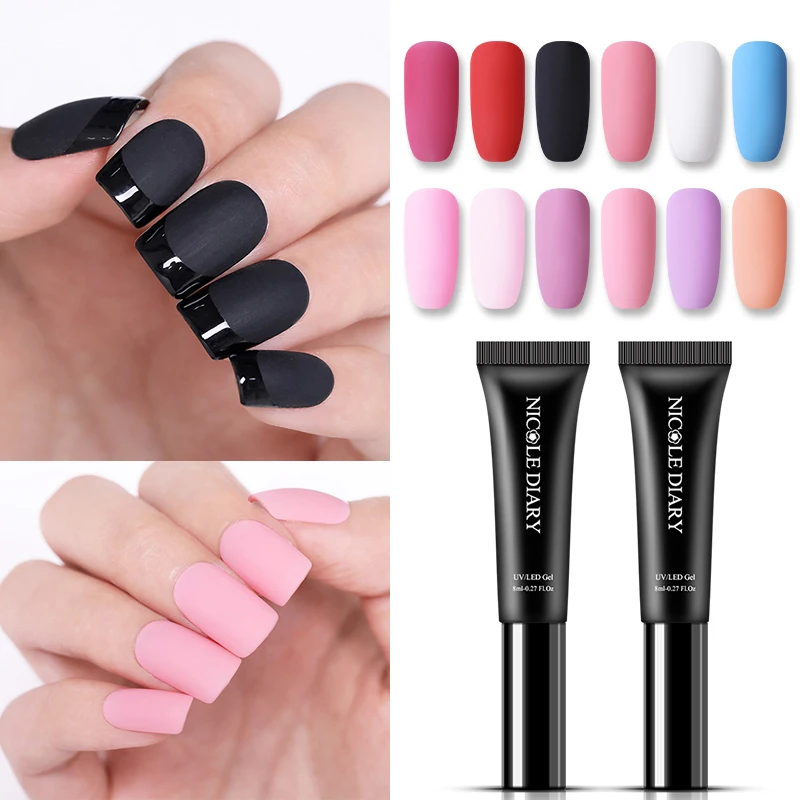 

NICOLE DIARY 8ml Soak Off Matte One Step Gel Polish Long Lasting Gel Polish Varnish Manicure Matte Nail Art Design