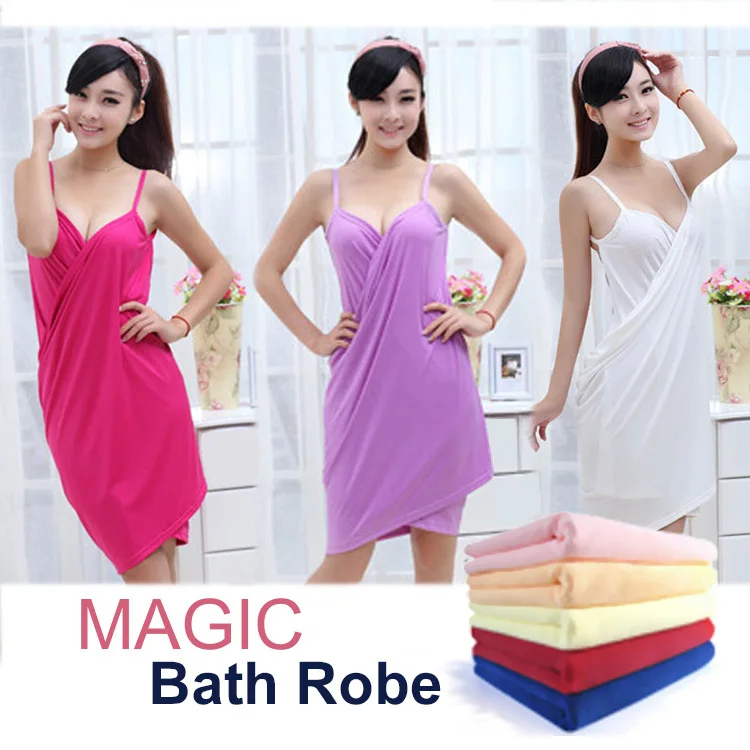 Free shipping Retail Magic bath towel bathrode for adult women men
