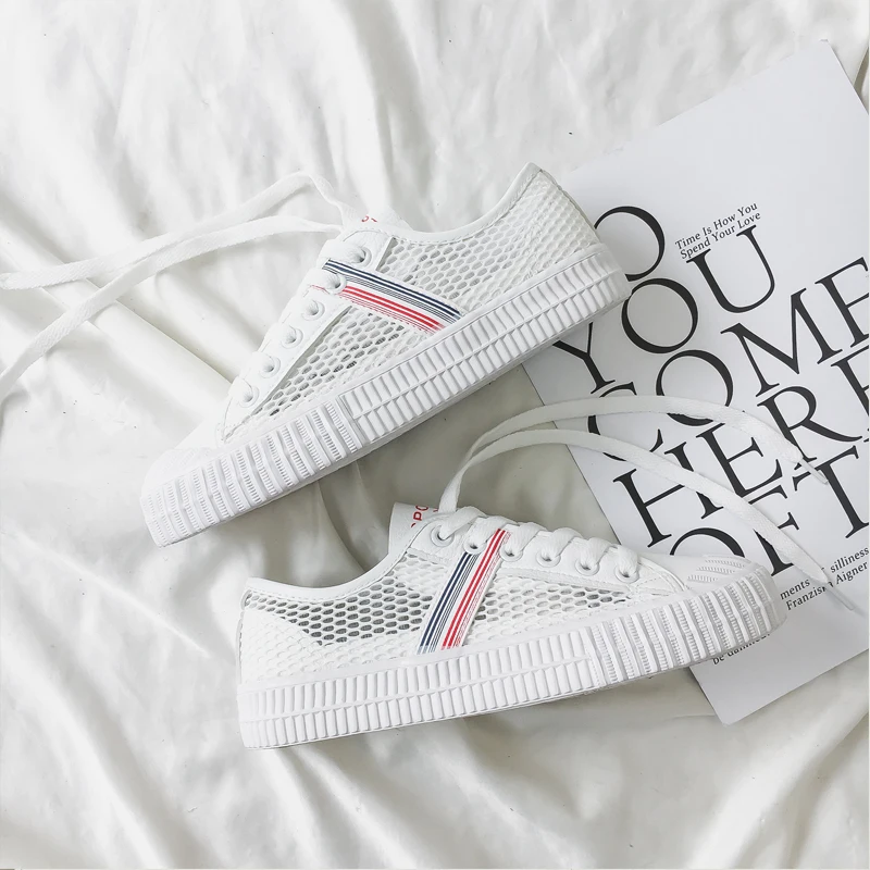 

Breathable white shoes female spring new spring and autumn wild student net shoes summer tide shoes net red shoes foreign gas