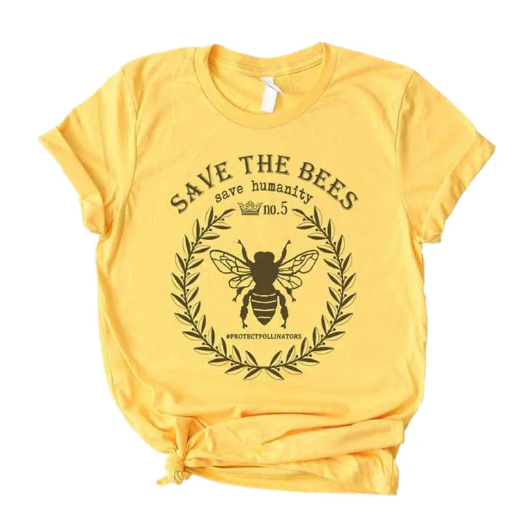 

2019 Summer New Women's Letter Print Round Neck Short Sleeve Cotton T-Shirt