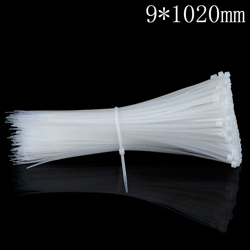 

100Pcs/pack 9*1020mm high quality Factory Standard self-locking Plastic nylon cable ties,wire zip tie
