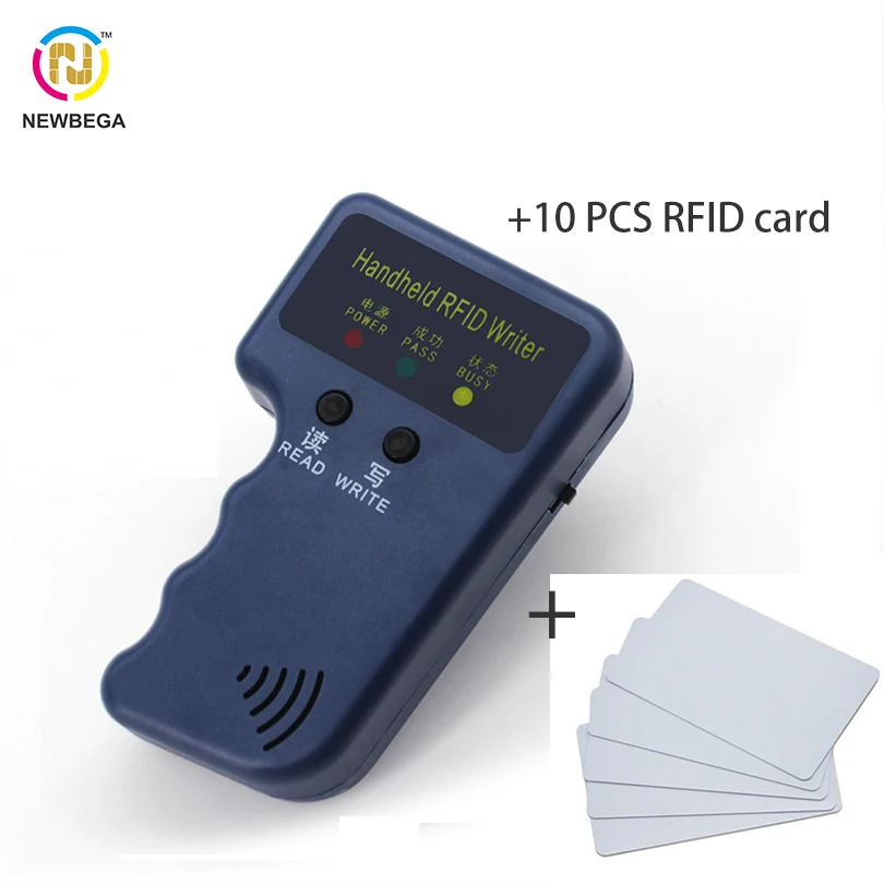 Ручной RFID чип репликатора ID карты T5577 EM4305 может перезаписываться 125 кГц карты доступа брелоки копировальная машина lector microchip