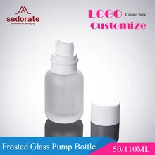 Sedorate 50 шт./лот скраб Стекло бутылки насоса DHL матовое Стекло крем бутылки 50 мл 110 мл Макияж контейнеры xm50