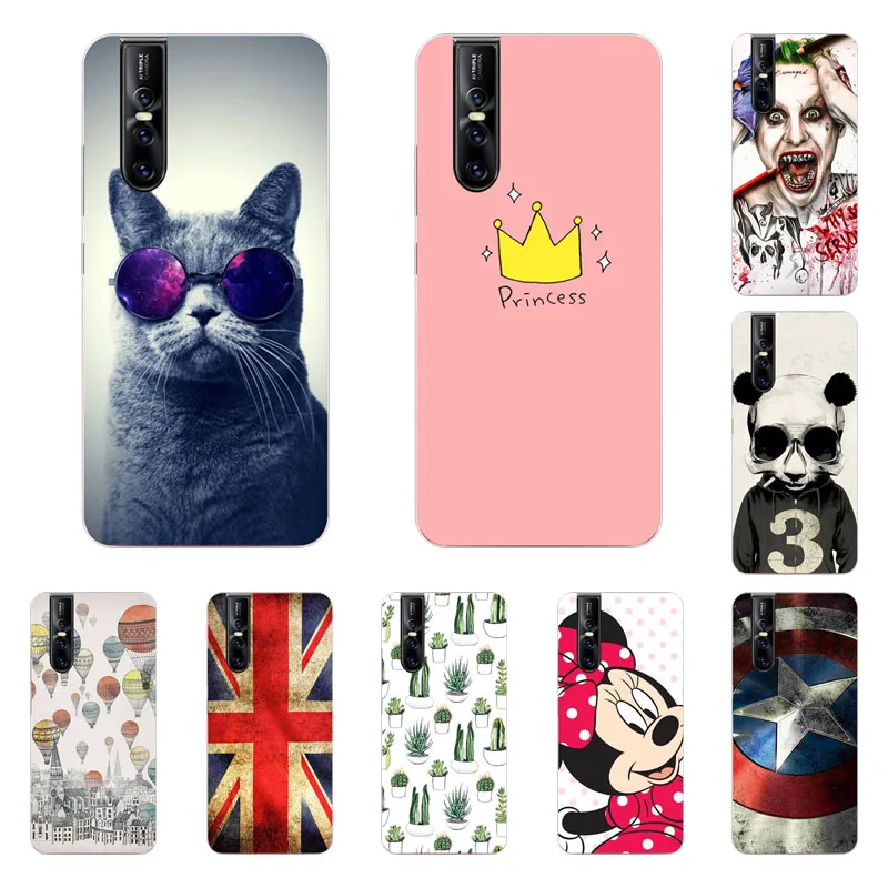 

Vivo V15 V15 PRO Case,Silicon Fashion Cartoon Painting Soft TPU Back Cover for Vivo V15 V15 PRO protect Phone bags