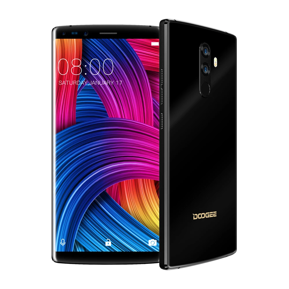 DOOGEE Mix 2 6 ГБ Оперативная память 128 Гб Встроенная память Android 7,1 4060 мАч 5,99 ''fhd+ Helio P25 восьмиядерный смартфон Quad Камера 16,0+ 13,0 Мп 8,0+ 8,0 Мп