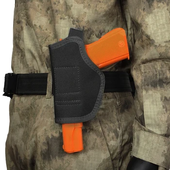 

Concealed Carry Holster Tactical Gun Pouch Belt Metal Clip Holster Airsoft Nylon Pistol Bag Hunting Military Articles