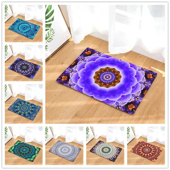 

2017 Floor Mats Bohemia Printed Bathroom Kitchen Carpets Doormats Cat Floor Mat for Living Room Anti-Slip Tapete 40x60 50x80cm