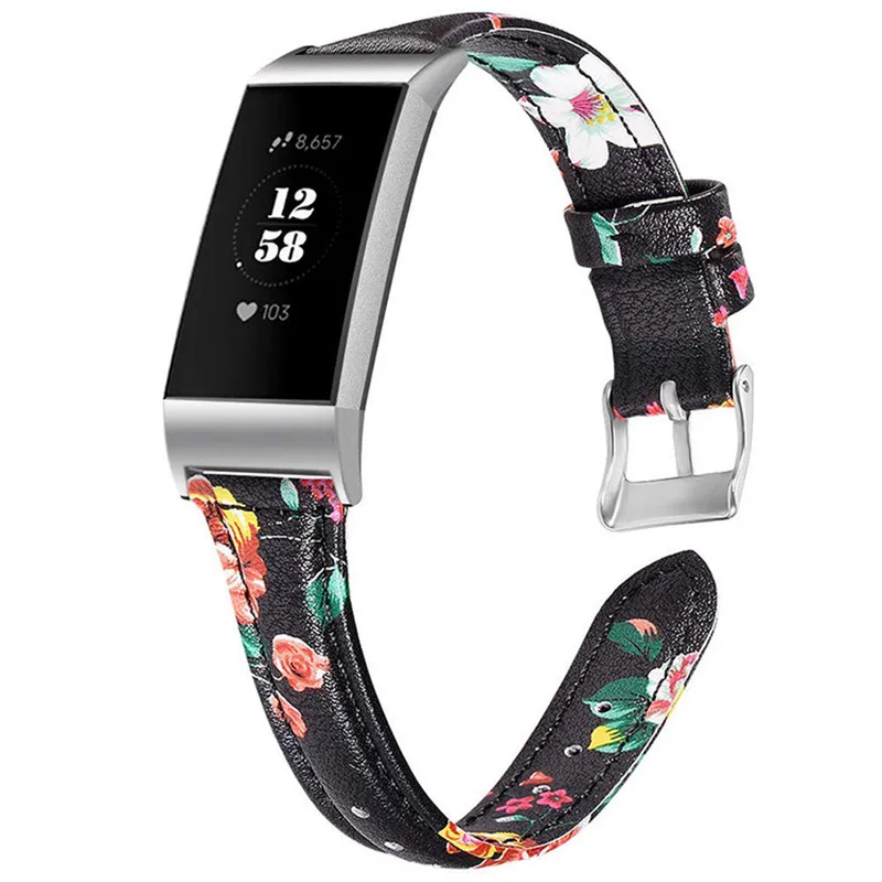 Ретро Натуральная кожа для Fitbit Charge 3 & SE Bands сменный ремешок спортивный браслет