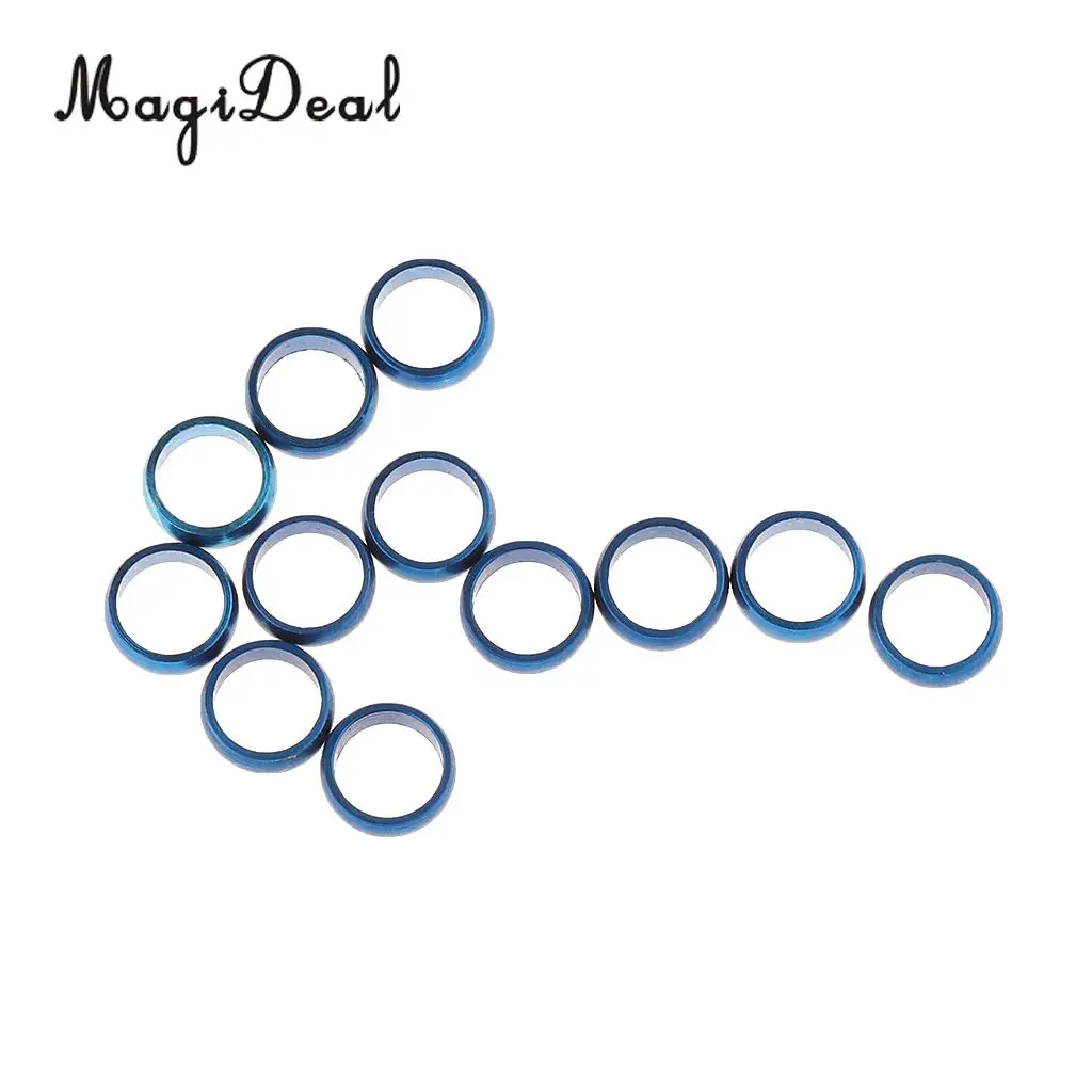 MagiDeal 12 Pieces Dart Sharft Protect Flights O Rings Spare Gripper Ring Blue