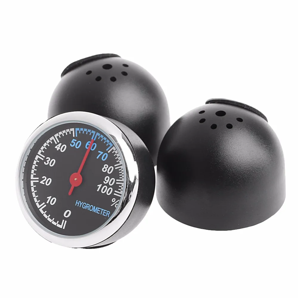 2017 NEW New 3Pcs Car Quartz Hygrometer Time Clock Temperature