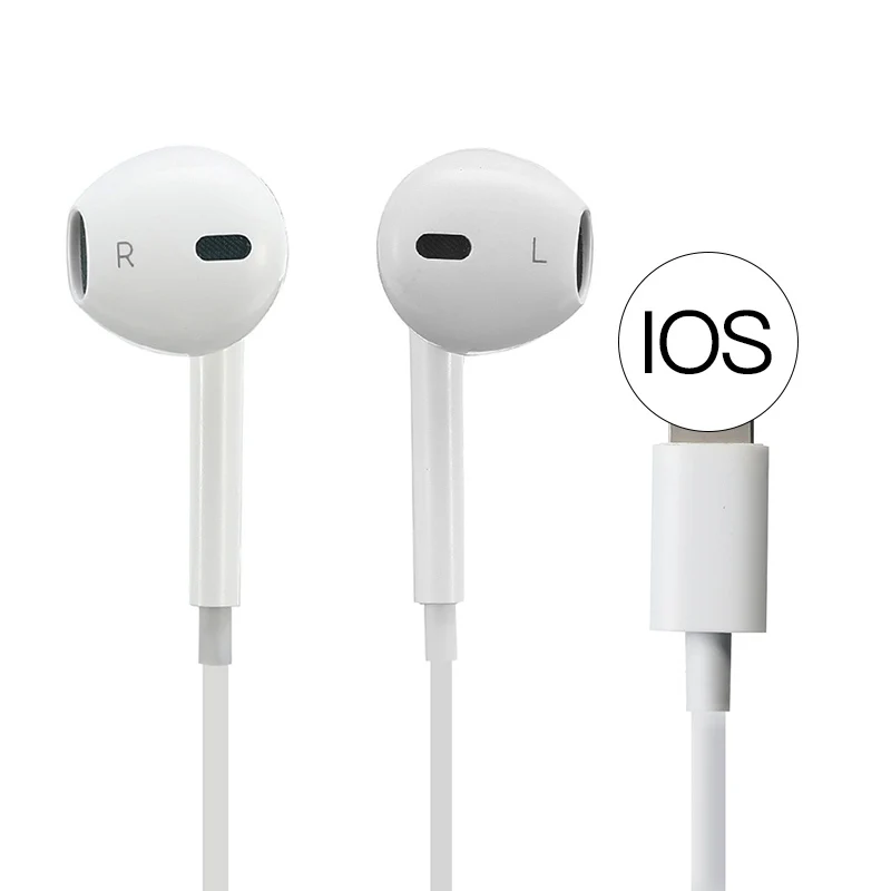 

New Bluetooth Wired Lightning Earphone In Ear Headset for iPhone 7 8 Plus X XS Xmas Earphones with Microphone