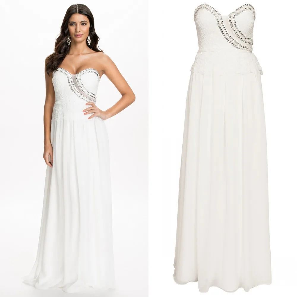 Best Seller Top Sale A Line Crystal Lace Patchwork Elegant Formal