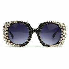 Роскошные солнцезащитные очки Брендовые дизайнерские женские негабаритные смешанные солнцезащитные очки со стразами женские модные солнцезащитные женские очки оculos De Sol