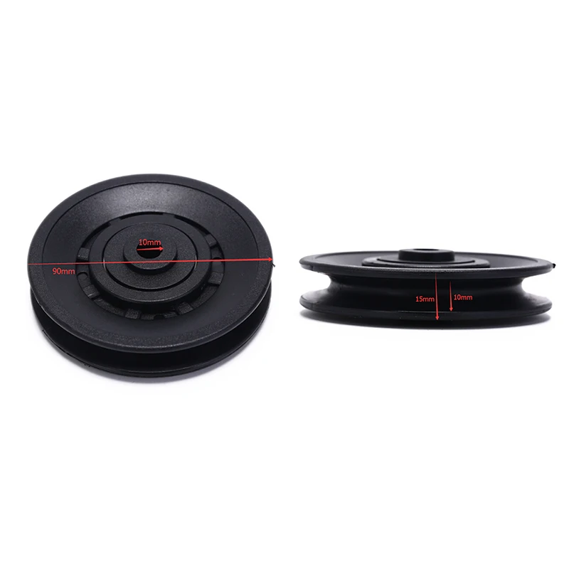 Fitness equipment accessories Bearing pulley 50mm / 90mm Wearproof Nylon Bearing pulley wheel Cable Gym Universal