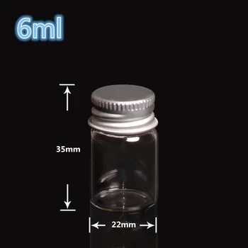 

6ml 22*35mm Small Empty Cosmetic Water Containers Refillable Essential Oil Sample Package Plastic Bottles Free Shipping 100pcs