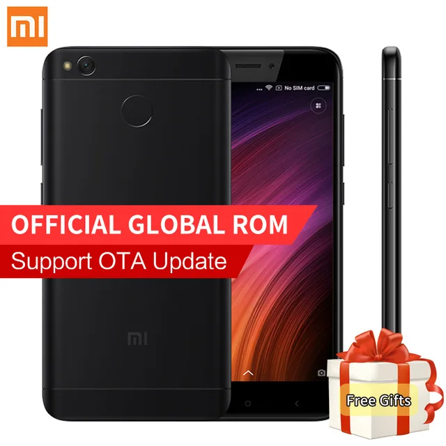Оригинал xiaomi redmi 4x смартфон 2 ГБ ram 16 ГБ rom snapdragon 435 Octa Core MIUI 8.2 Отпечатков Пальцев 4 Г FDD LTE 13.0MP Redmi4X 4 X