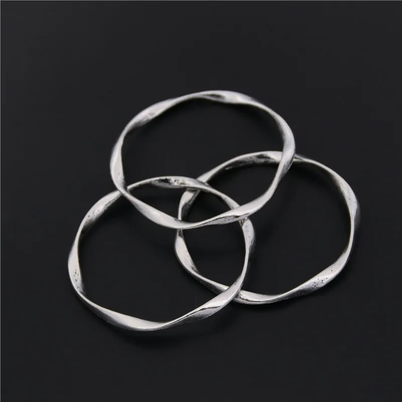 

10pcs New Arrival Irregular Round Shape Charms Hollow Metal Oil Drop Bracelet Jewelry Charm A65