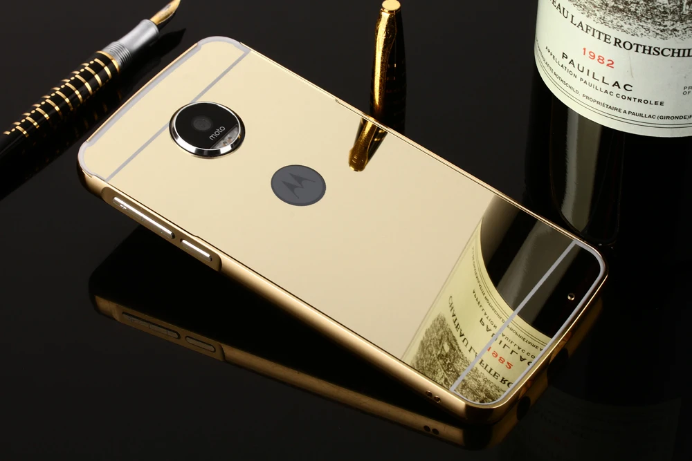 Металлический зеркальный корпус для Motorola Moto G5 Plus алюминиевая оправа + задняя
