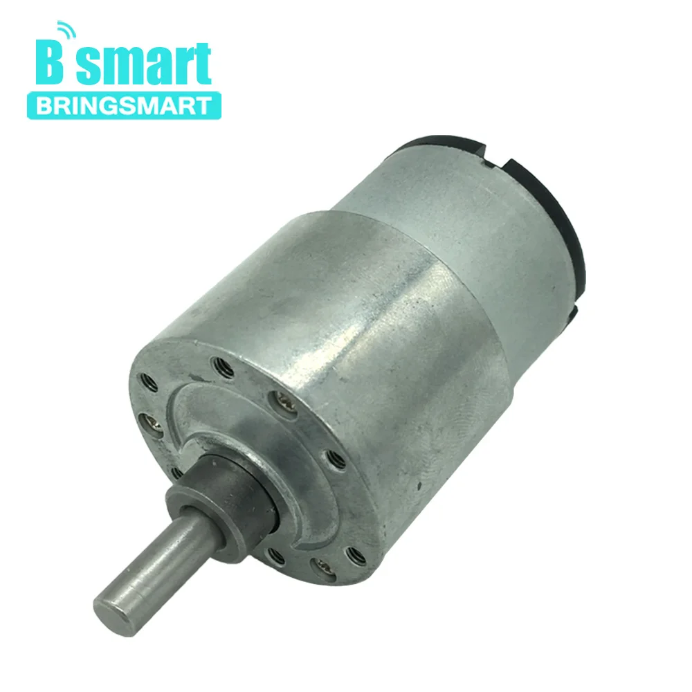 

Bringsmart JGB37-520 Mini DC Gear Motor 12 volt High Torque DC Engine Reduction Electric Motor Reversed Modeling for DIY Toys