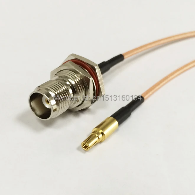 New Wireless Modem Cable TNC  Female Jack  To  CRC9  Male Plug  RG316 Wholesale Fast Ship 15CM 6