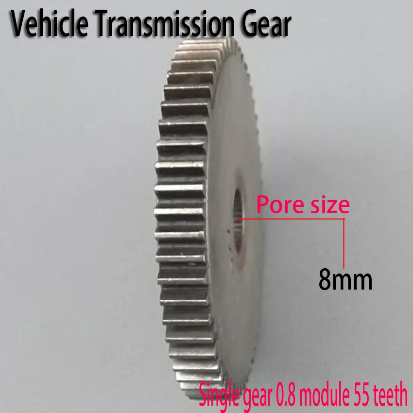 

free shipping Metal gears 0.8 module 55 teeth Pore size 8mm vehicle transmission Gear the reduction gear