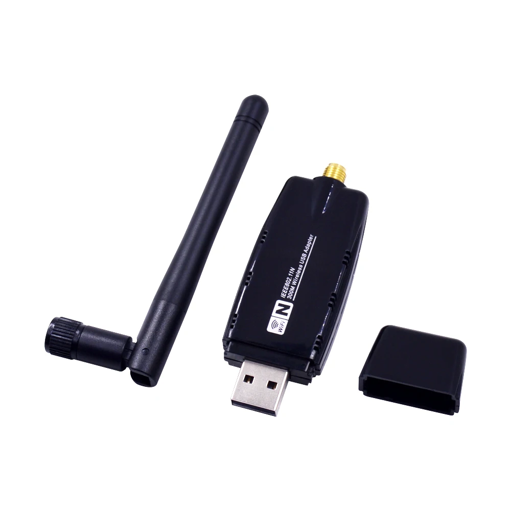 300 Мбит/с беспроводная сетевая карта RTL8192 USB WiFi адаптер 802.11n Wi Fi приемник AP 3dBi