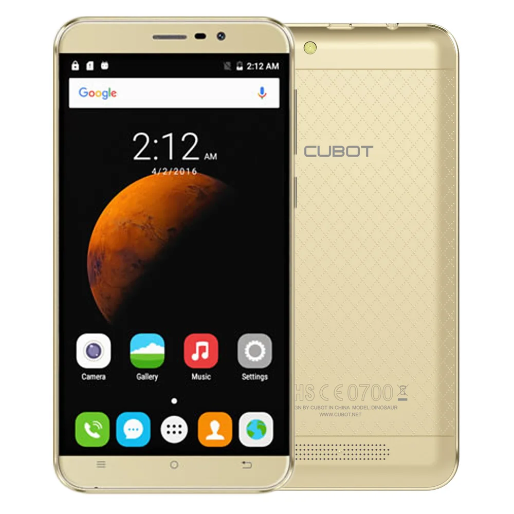 Original Cubot Dinosaur 5 5 Inch HD Screen MTK6735A Quad Core Smartphone 3GB RAM 16G ROM