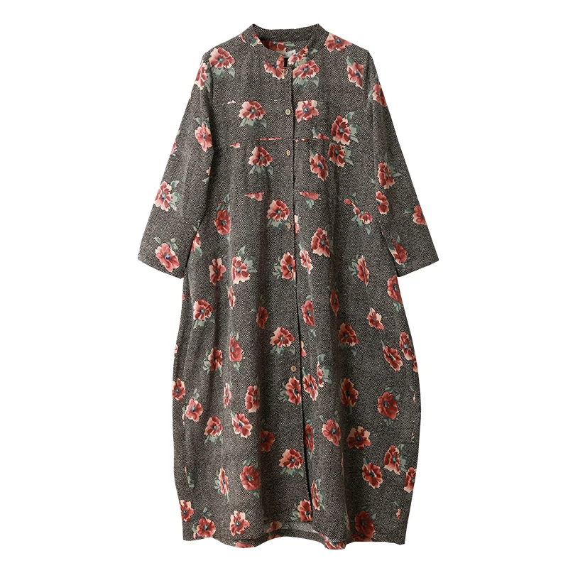 vent Coupe Automne Cache poussière Ethnique Trench Fleur Pardessus Gray Femelle 2019 Chic Femmes Trench Red Pour 2 Couleurs wine Manteau Kaban coat Longue QdWBoCerx