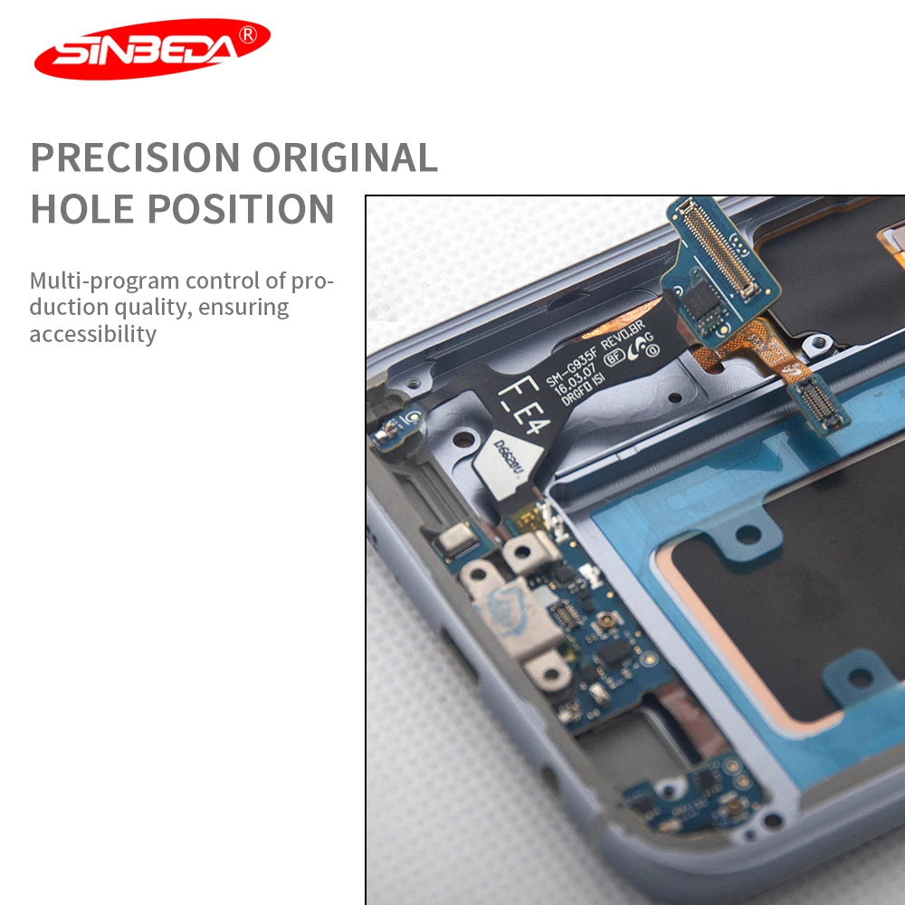 Оригинальный 5 ''Супер AMOLED LCD для Samsung Galaxy S7 Edge ЖК дисплей сенсорный экран