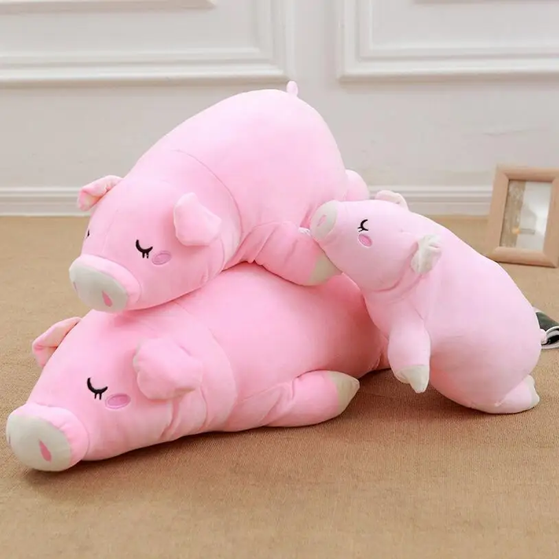 Way To Celebrate Pink Pig Textured belly & Feet Stuffed Plush Animal 9" 