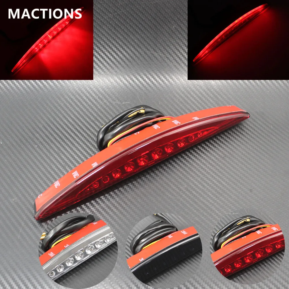Rear LED Fender Tip Tail Light Motorcycle Parts For Harley Softail FXSB