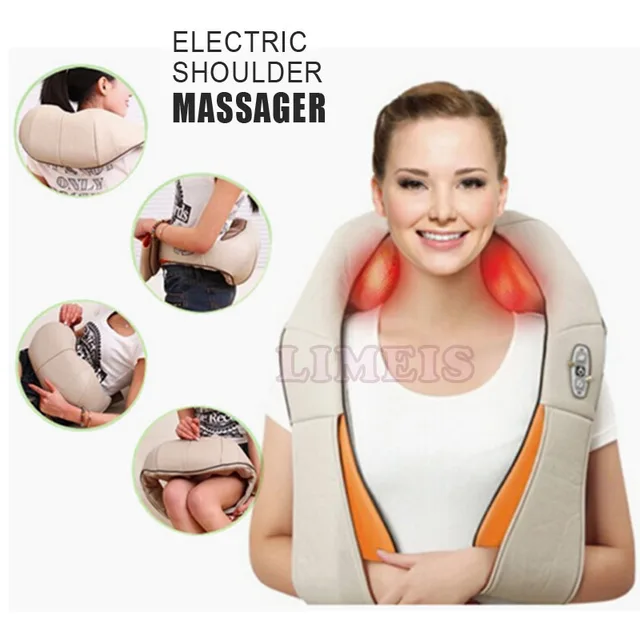 2017 U shape electric shoulder massager back neck multifunction