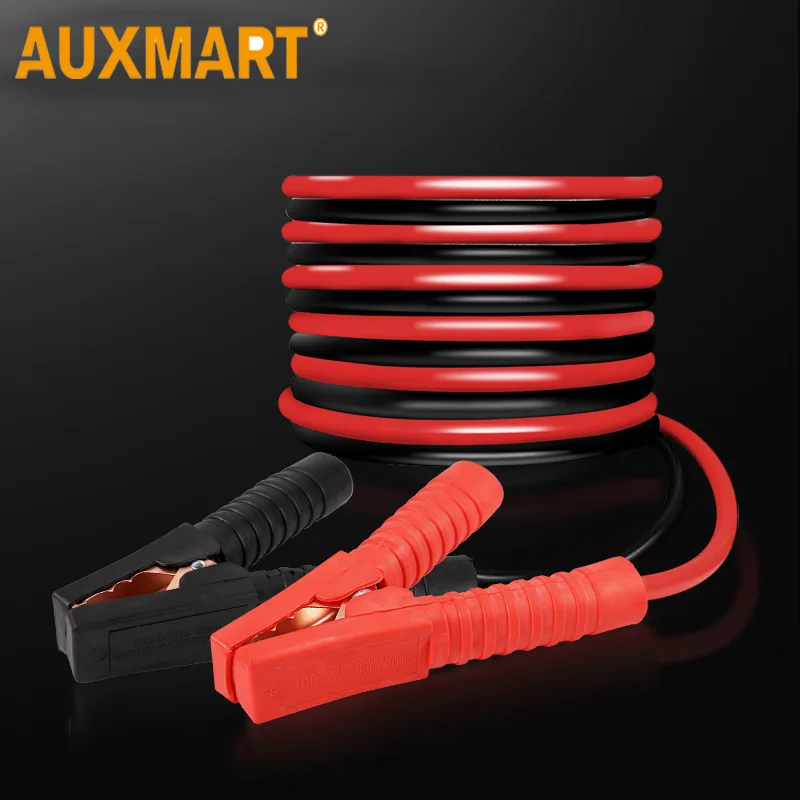 

Auxmart 3M 1800A Battery Relay Clip Jumper Cable for 12V Starter with Relay Intelligent Alligator Clamps with Heavy Duty Wire