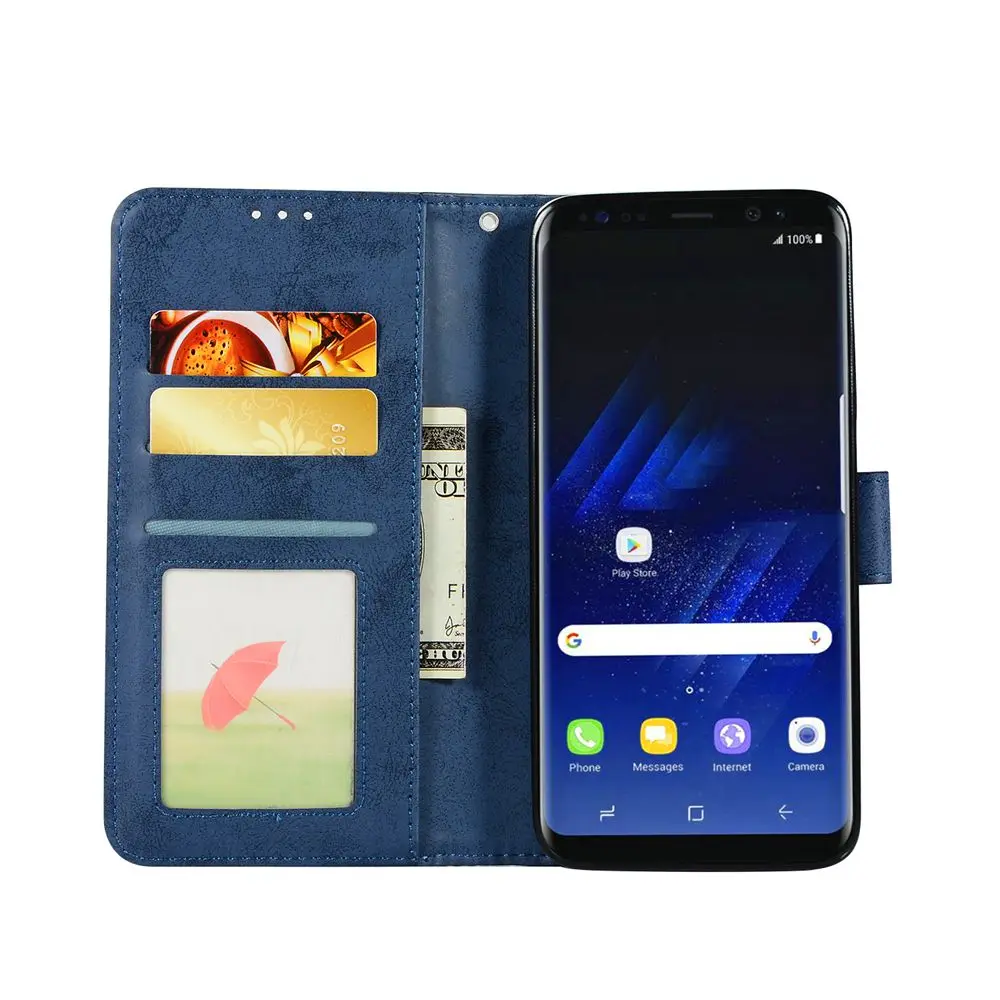 Note9 غطاء ل غالاكسي S7 S8 S9 Note8 حالة الرجعية محفظة جلدية 2in1 انفصال فليب حالة ل غالاكسي S6 S7 حافة s8 s9 plus قذيفة