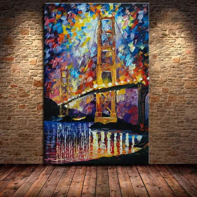Big Size Modern Abstract Huge Canvas Art Oil Painting Landscape Knife