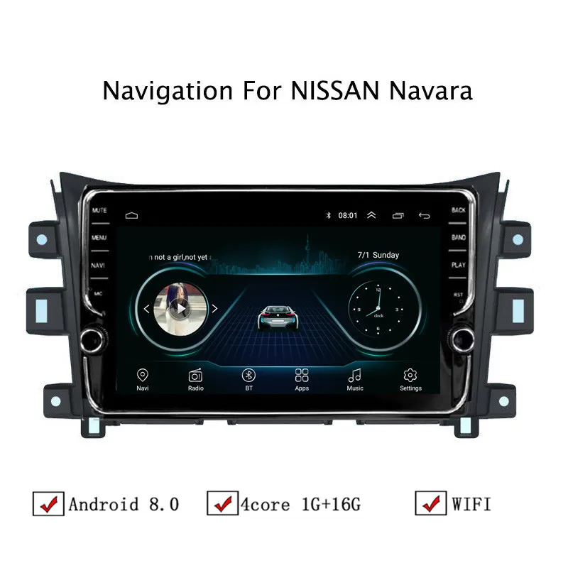 NAVITOPIA 10 1 дюймов автомобильный мультимедийный плеер Andriod 8 gps навигация для Nissan Navara