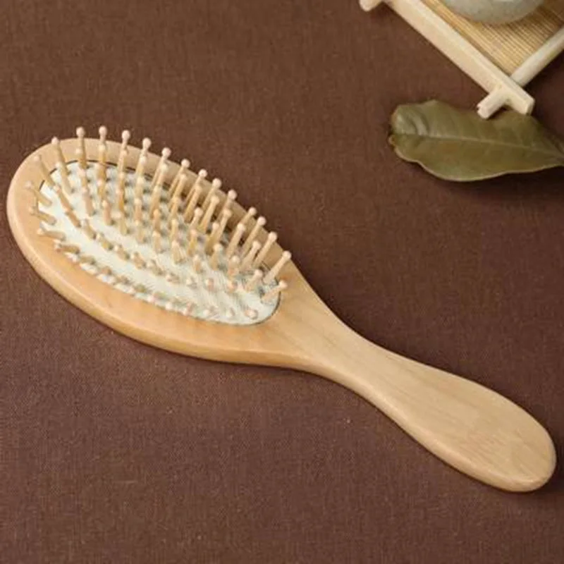 

Massage Comb Paddle Brush Antistatic Combanti-static Natural Wooden Massage Hairbrush Comb Scalp Massaging Shampoo Brush