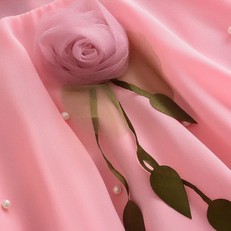 WEIXINBUY/летнее платье принцессы; Хлопковое платье-майка персикового цвета с вышивкой для маленьких девочек; От 1 до 4 лет платье высокого качества для маленьких девочек