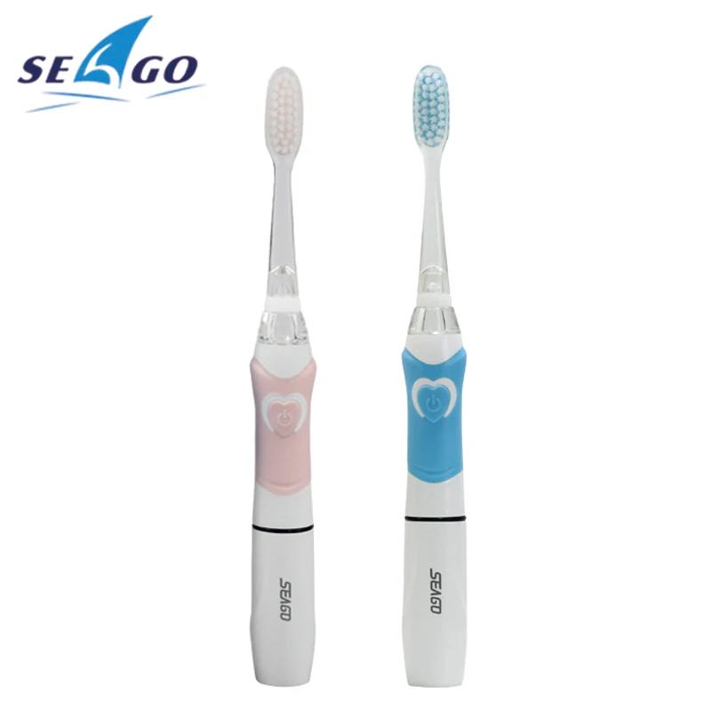 SEAGO Designer Brand Kids Brush with LED Light Battery Toothbrush