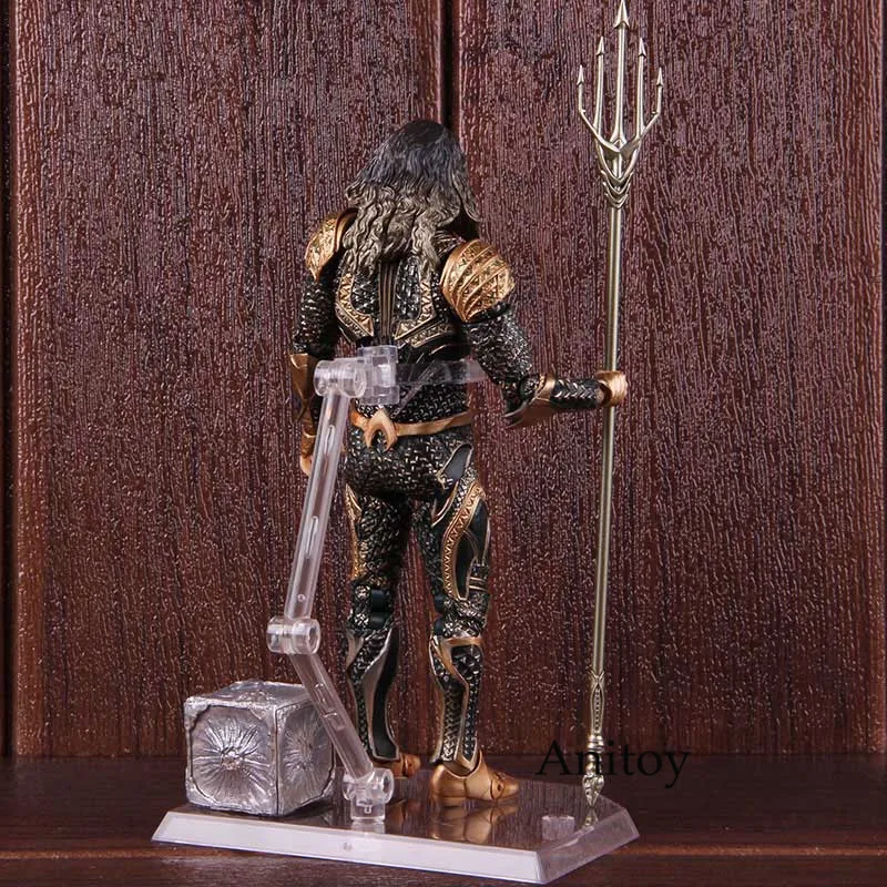 DC Comic Aquaman Figure Justice League Arthur Curry Mafex Action Figure Collectible Model Toy
