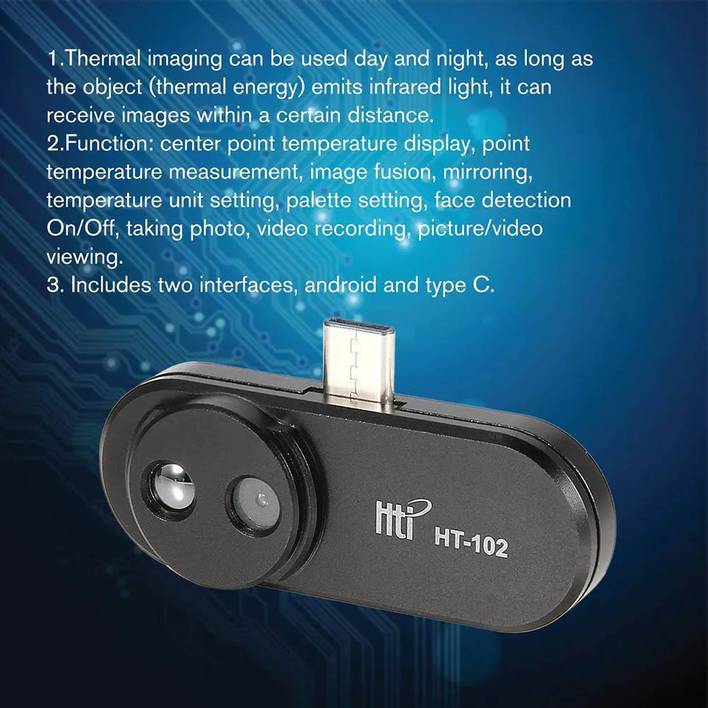 Мобильный телефон внешних тепловых Imager Handhold Infared Imager для Android Phone ALI88