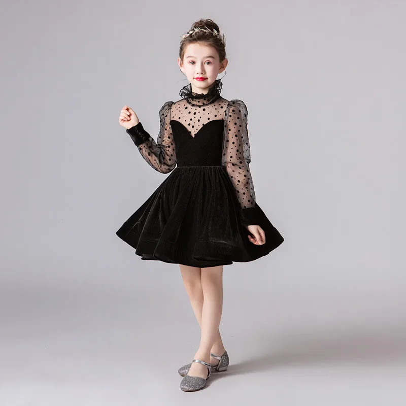 

2019 New Fashion Children Girls Dot Tutu Princess Dress Kids Dresses For Girls Wedding Party Toddler Girl Clothing Vestidos S49