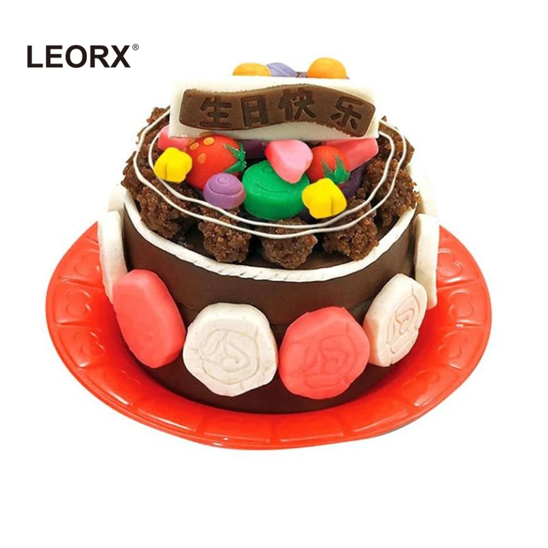 1pc Children Cake Clay Mold Cute Plastic 3D Early Educational Pretend Play Funny Clay Mold Toys