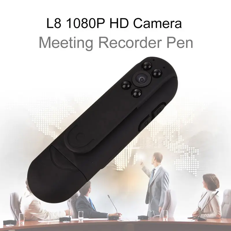 

Blueskysea L8 1080P HD Infrared Night Vision Camera Meeting Pen Mini Digital Video Recorder 2400mAh 12MP CMOS Free shipping